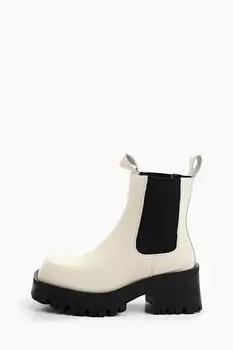 Ботинки кожаные с эластичными вставками Abricot