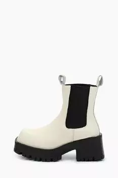 Ботинки кожаные с эластичными вставками Abricot