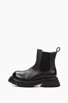 Ботинки кожаные с эластичными вставками Abricot