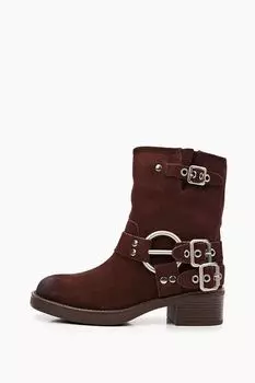 Ботинки кожаные с пряжками Abricot