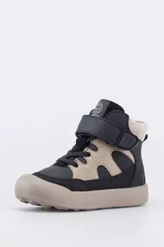 Ботинки кожаные с ремешками на липучке Котофей