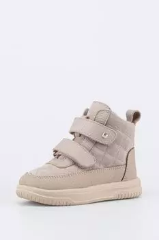 Ботинки кожаные с ремешками на липучке Котофей