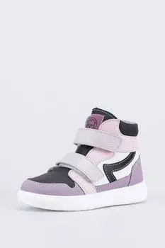 Ботинки кожаные с ремешками на липучке Котофей