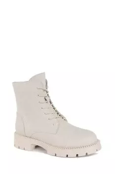 Ботинки кожаные высокие Abricot