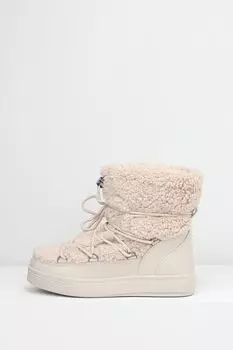 Ботинки меховые на шнуровке Ever be