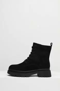 Ботинки замшевые высокие на шерстяной подкладке Ever be