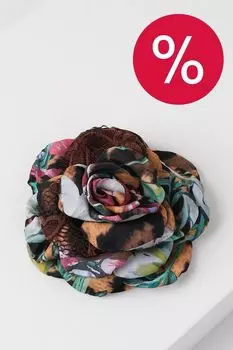 Брошь Цветок шелковый ручной работы ARTOGRAPH