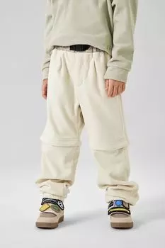 Брюки 2в1 флисовые на эластичном поясе Happy Baby