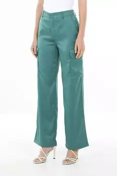 Брюки атласные с накладными карманами OVS