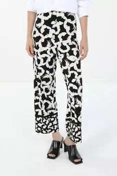 Брюки атласные с принтом OVS