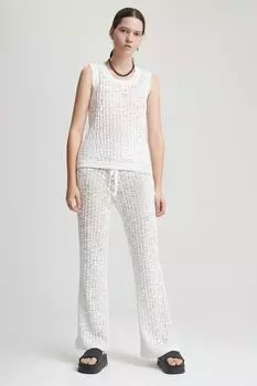 Брюки белые хлопковые Novaya