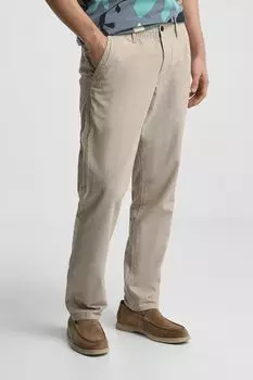 Брюки чинос хлопковые зауженного кроя LERROS