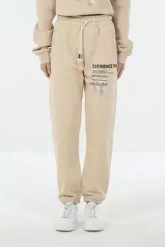 Джоггеры хлопковые на кулиске Loft