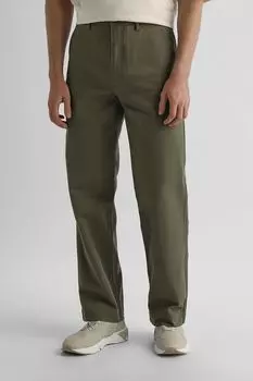 Брюки хлопковая прямого кроя HUGO