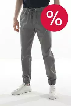 Брюки хлопковые на эластичном поясе Blend