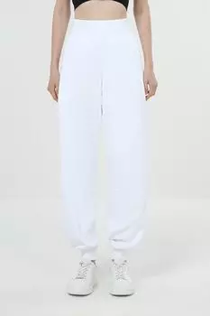 Брюки хлопковые на эластичном поясе Calvin Klein Jeans