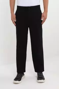 Брюки хлопковые на эластичном поясе Calvin Klein Jeans