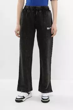 Брюки хлопковые на эластичном поясе Karl Lagerfeld Jeans