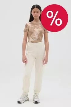 Брюки хлопковые на эластичном поясе OVS