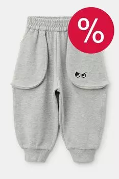 Брюки хлопковые на эластичном поясе с карманами Balabala