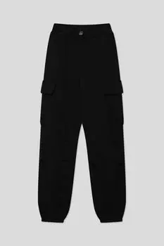 Брюки хлопковые на эластичном поясе с карманами OVS