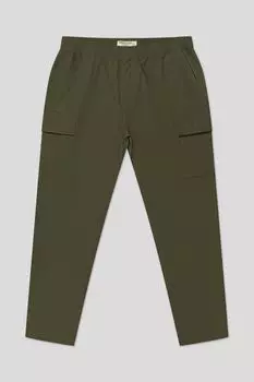 Брюки хлопковые на эластичном поясе с карманами GRAND & HILLS