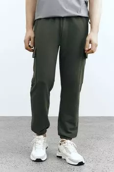 Джоггеры хлопковые на эластичном поясе с карманами Urban Tiger