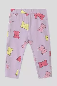 Брюки хлопковые на эластичном поясе с принтом Fagottino