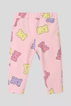 Брюки хлопковые на эластичном поясе с принтом Fagottino