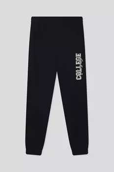 Брюки хлопковые на эластичном поясе с принтом OVS