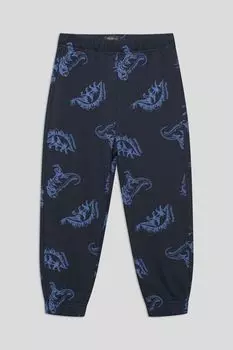 Брюки хлопковые на эластичном поясе с принтом OVS