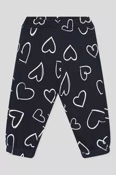 Брюки хлопковые на эластичном поясе с принтом Fagottino