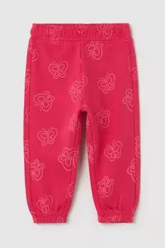 Брюки хлопковые на эластичном поясе с принтом Fagottino