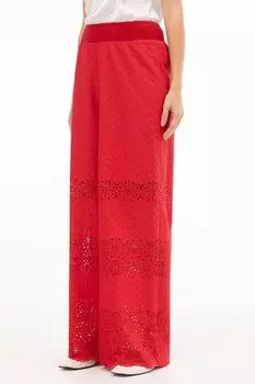 Брюки хлопковые на эластичном поясе с шитьем ALEXANDER BOGDANOV