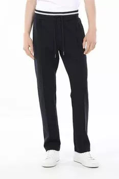 Брюки хлопковые на контрастном поясе Antony Morato