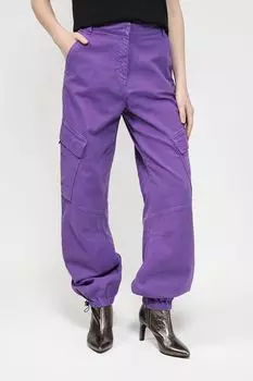 Брюки хлопковые на кулисках с карманами VERSACE JEANS COUTURE