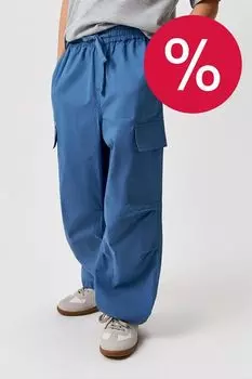 Брюки хлопковые на кулиске с карманами ACOOLA