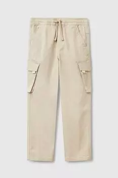 Брюки хлопковые на кулиске с карманами Benetton