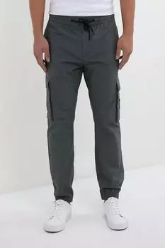 Брюки хлопковые на кулиске с карманами Calvin Klein Jeans