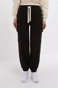 Джоггеры хлопковые на кулиске с карманами COLORPLAY