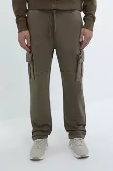 Брюки хлопковые на кулиске с карманами Superdry