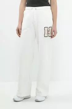 Брюки хлопковые на кулиске с логотипом Tommy Jeans