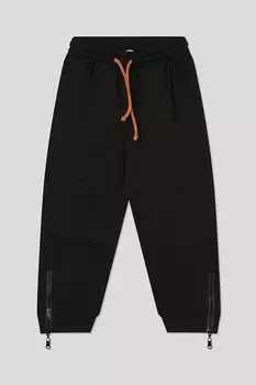 Брюки хлопковые на кулиске с молниями Choupette