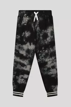 Брюки хлопковые на кулиске с принтом Benetton