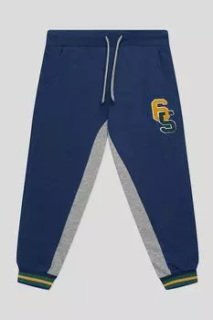 Брюки хлопковые на кулиске с принтом Benetton