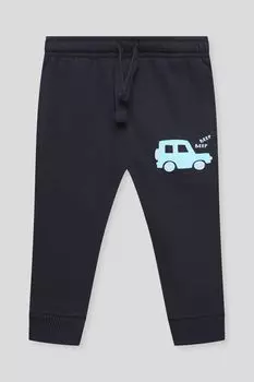 Брюки хлопковые на кулиске с принтом Fagottino