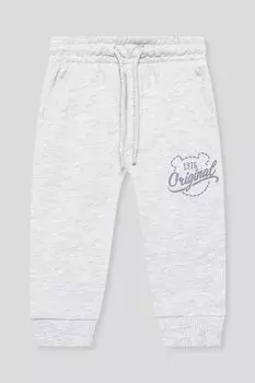 Брюки хлопковые на кулиске с принтом Fagottino