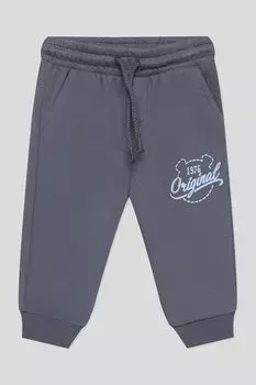 Брюки хлопковые на кулиске с принтом Fagottino