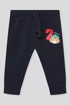 Брюки хлопковые на кулиске с принтом Fagottino