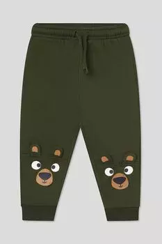 Брюки хлопковые на кулиске с принтом Fagottino